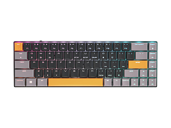 CHERRY MX MX-LP 2.1 - Keyboard - compact - backlit - wireless - Bluetooth 5.2, 2.4 GHz, USB-C - QWERTY - G803860LVAUS2