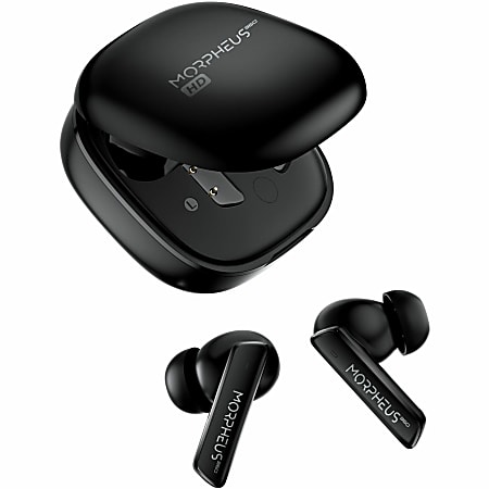 Morpheus 360 Pulse ANC Hybrid Wireless Noise Cancelling Earbuds | Hi-Res Audio | 6 Mems Microphones | 40H Playtime | TW7850HD - | Stereo - 96KHz/24-bit processing - 10mm Graphene Drivers | Bluetooth Headphones | Binaural | In-ear | Black.