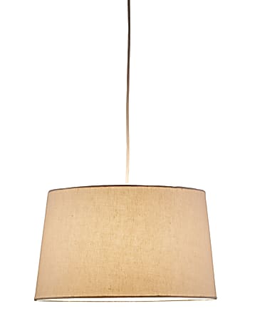 Adesso® Harvest Pendant Ceiling Lamp, Tapered Drum, Cream