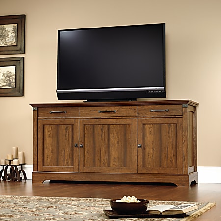 Sauder carson 2025 forge tv stand