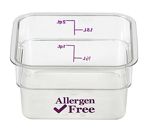 Choice 2 Qt. Purple Allergen-Free Plastic Measuring Cup