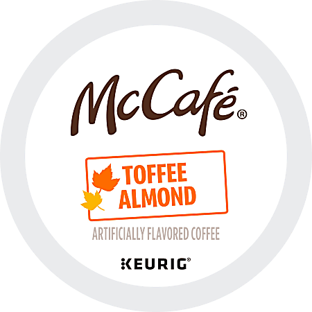 McCafe K-Cup Toffee Almond Coffee - Compatible with Keurig Brewer - Light - 24 / Box McCafe K-Cup Toffee Almond Coffee - Compatible with Keurig Brewer - Light - 24 / Box