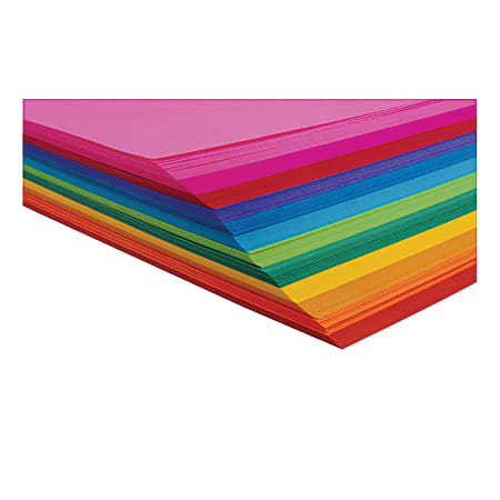 Hygloss Bright Tag Boar Card Stock, Assorted Colors, Letter (8.5" x 11"), 60 Lb, Pack Of 144