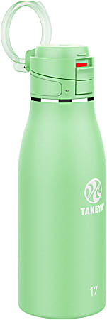 Takeya Traveler FlipLock Bottle, 17 Oz, Mint