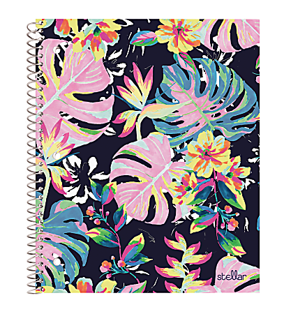 Office Depot® Brand Stellar Notebook, 8-1/2" x 11", 1 Subject, College Ruled, 80 Sheets, Paradise