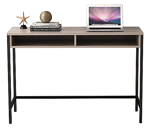 Homenations 44 W WoodMetal Student Desk Light Walnut Office Depot