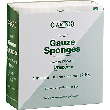 Medline Sterile Gauze Sponges - 12 Ply -