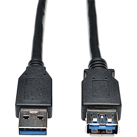 Eaton Tripp Lite Series USB 3.0 SuperSpeed Extension Cable (A M/F), Black, 6 ft. (1.83 m) - USB extension cable - U324006BK