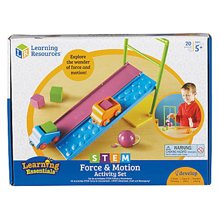 Learning Resources Force and Motion Activity Set - Theme/Subject: Learning - Skill Learning: Creativity, Motion, Force, Problem Solving, Friction, Gravity - 5 Year & Up - Assorted