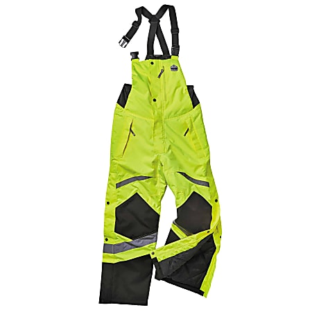 Ergodyne GloWear 8928 Class E Hi-Vis Insulated Bib, 4XL, Lime