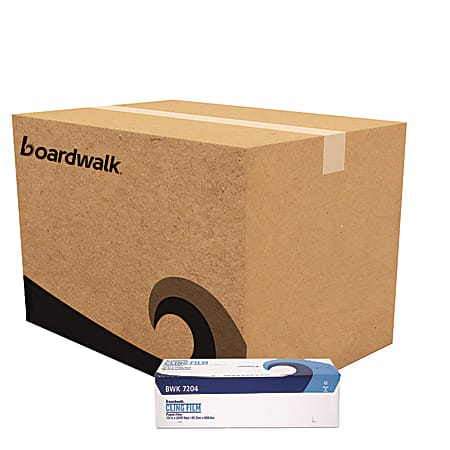 Boardwalk PVC Food Wrap Film, 18" x 2000', Clear