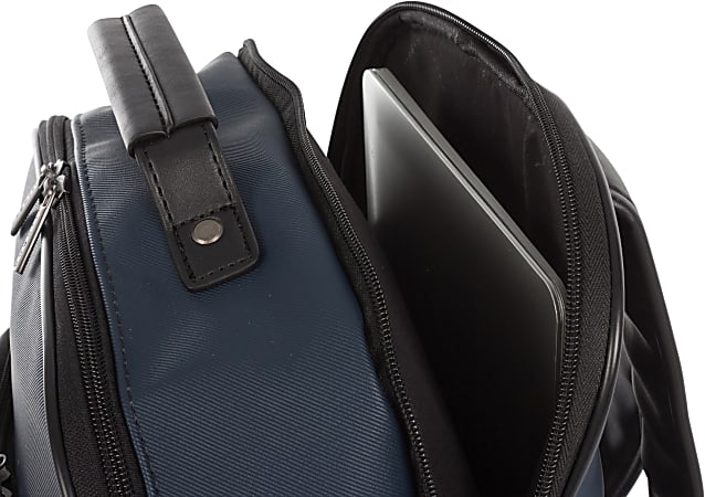 Bugatti Gin Twill Textured Vegan Leather Backpack With 15.6 Laptop
