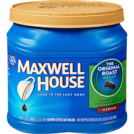 Maxwell House® Decaffeinated Original Roast Coffee, 29.3 Oz Bag