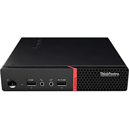 Lenovo ThinkCentre M715q 10M30005US Desktop Computer - A-Series A12-9800E - 4 GB RAM - 500 GB HDD - Tiny - Windows 10 Pro 64-bit - English (US) Keyboard - Wireless LAN