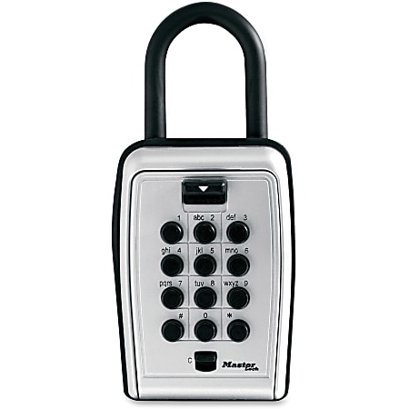 Master Lock Portable Key Safe - Push Button Lock - Weather Resistant, Scratch Resistant -  - 5422D