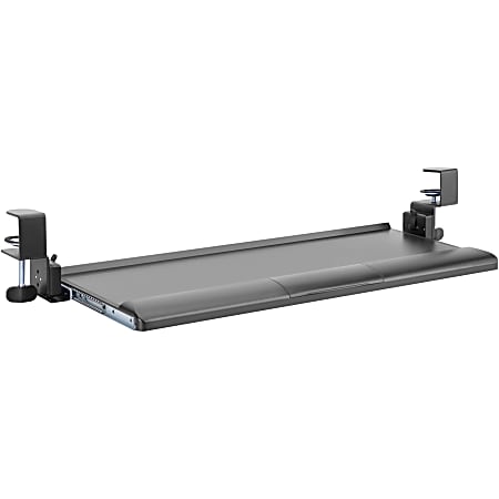 Kantek Clamp Mount for Keyboard - Black - Metal - 1 Each