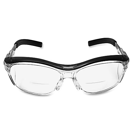 3M Nuvo Protective Reader Eyewear - Adjustable Temple, Lightweight, Anti-fog, UV Resistant, Side Shield, Flexible - Standard Size - Ultraviolet Protection - Polycarbonate Lens - Gray, Clear, Black - 1 Each