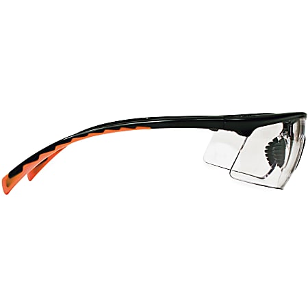 3M Privo Unisex Protective Eyewear - Standard Size - Ultraviolet Protection - Orange - Clear Lens - Black Frame - Comfortable, Anti-fog, UV Resistant, Nose Bridge - 1 Each 3M Privo Unisex Protective Eyewear - Standard Size - Ultraviolet Protection - Orange - Clear Lens - Black Frame - Comfortable, Anti-fog, UV Resistant, Nose Bridge - 1 Each