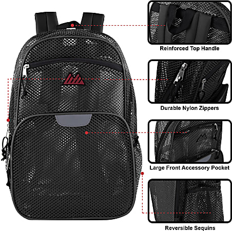Durable mesh backpacks hotsell