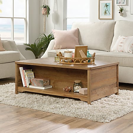 Sauder Coral Cape Coffee Table With Drawer 16 12 H x 42 12 W