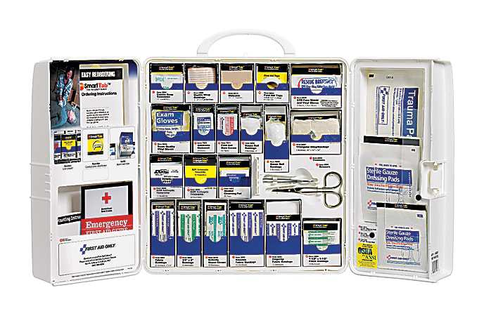 First Aid Only™ SmartCompliance Large First Aid Cabinet, 14-1/4"H x 4"W x 13-1/4"D