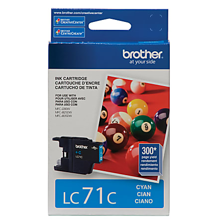 Brother® LC71 Cyan Ink Cartridge, LC71C