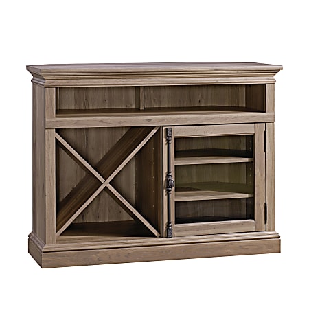 Sauder® Barrister Lane Corner TV Entertainment Stand For 42" TVs, 33-1/8"H x 43-1/8"W x 19-1/8"D, Salt Oak