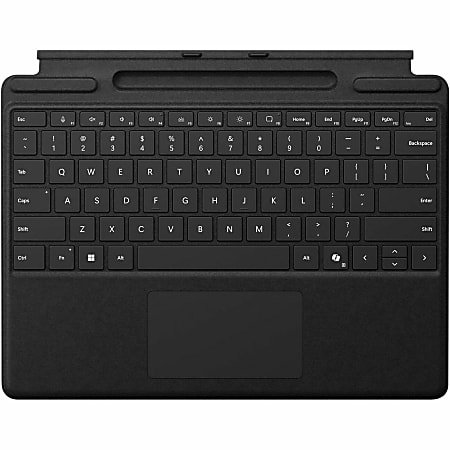 Microsoft Surface Pro Keyboard with Pen Storage - Black Large - Notebook - TouchPad - Mechanical Keyswitch - Black