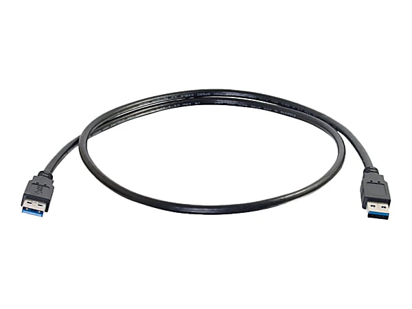 C2G 3m USB 3.0 Cable - USB A to USB A - M/M - 9.84 ft USB Data Transfer Cable - First End: 1x Type A Male USB - 54172