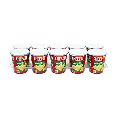 Cheez It White Cheddar Baked Snack Cracker On The Cups 2.2 Oz Box