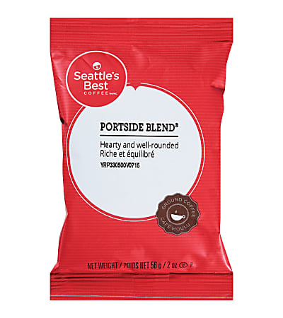 Seattle's Best Coffee® Ground Coffee, Level 3, Medium Roast, Portside Blend, 12 Oz Per Bag