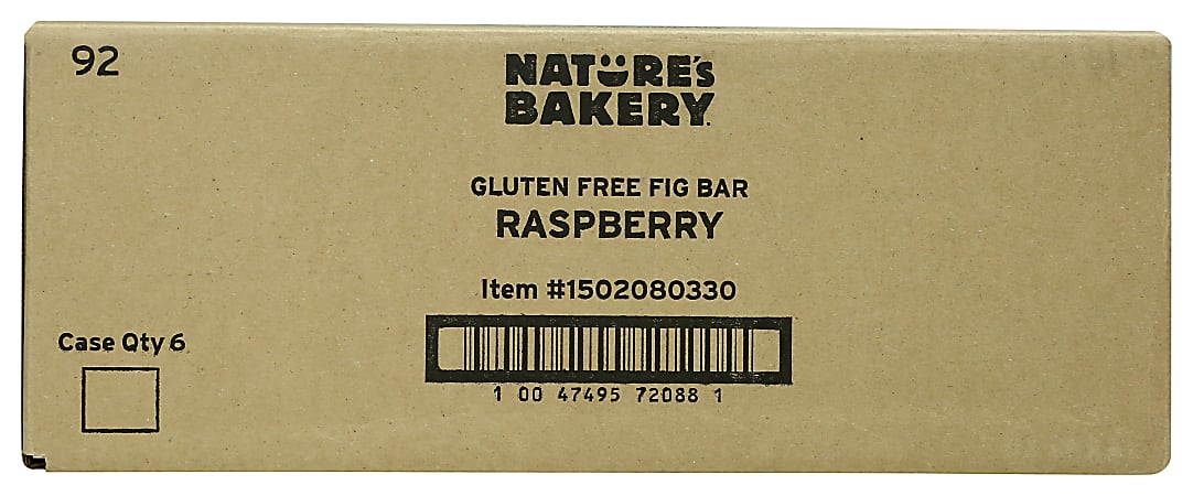 Nature's Bakery Fig Bars, Gluten-Free Raspberry, 2 Oz, Total Qty 36