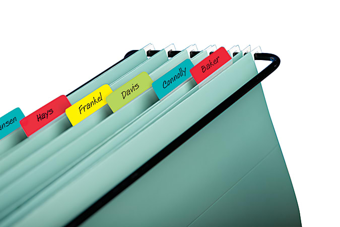 Post it Notes Durable Angled Hanging File Folder Tabs 2 Pack