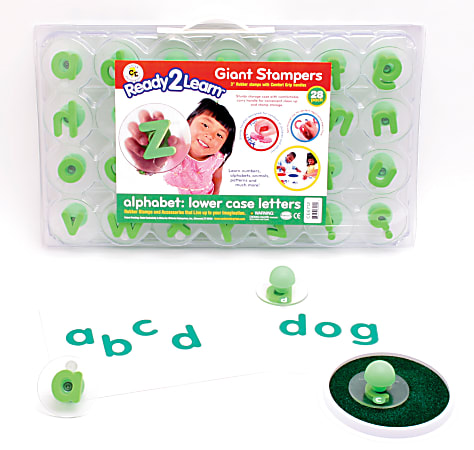 Ready 2 Learn Giant Stampers Alphabet Lowercase Set of 28 - Office