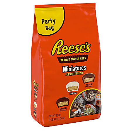 Reese's Peanut Butter Cups Miniatures Assortment Bag, 36 Oz