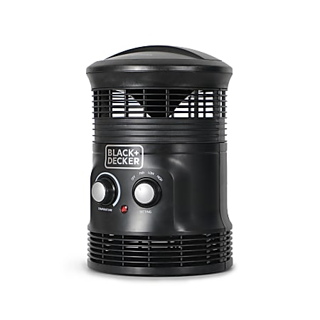 Black & Decker 360° Personal Portable Space Heater, 12-1/16H x 7-7/8W x  8-1/8D