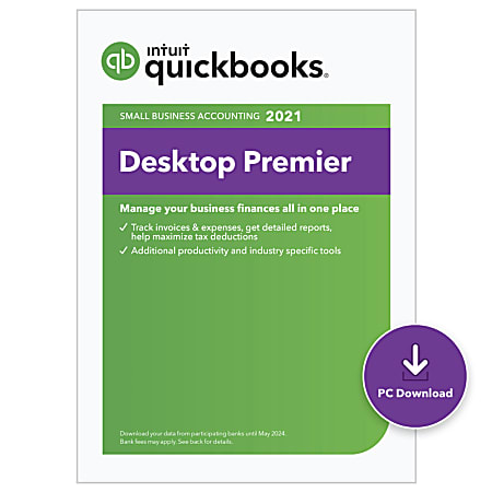 QuickBooks Desktop Premier 2021, 2 Users, Download (Windows)