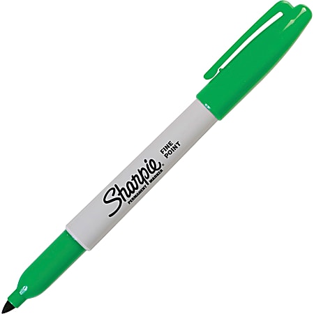 Sharpie Fine Point Green Permanent Marker at