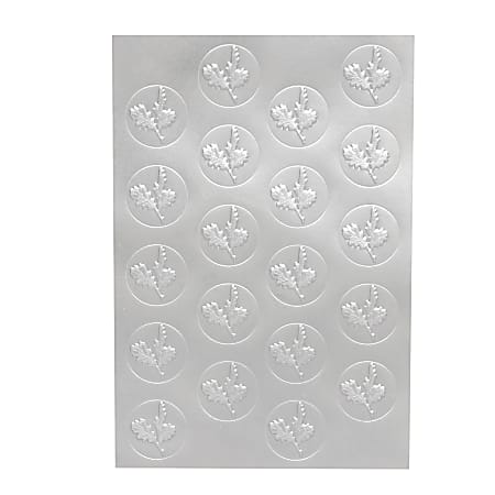 Gartner Studios® Holiday Envelope Seals, 1" Diameter, Silver