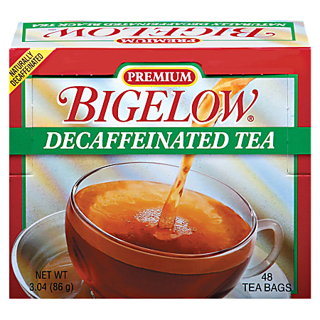 Bigelow® Premium Blend Decaffeinated Black Tea Bags, 3.3 Oz, Box Of 48