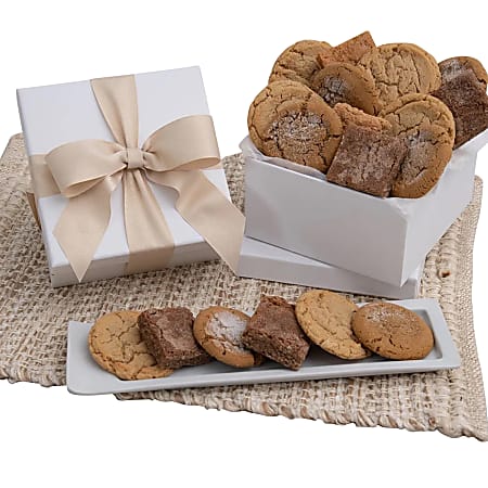 Gourmet Gift Baskets Vanilla and Blondie Baked Goods Gift Box, Multicolor