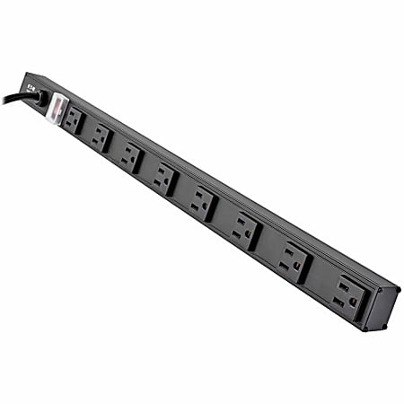 Tripp Lite® by Eaton® 8-Outlet Vertical Power Strip, 15’, Black