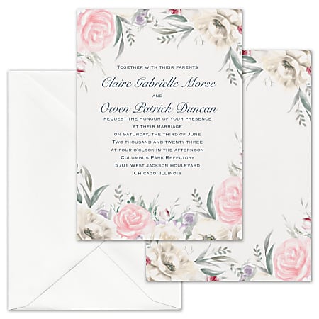 Custom Shaped Wedding & Event Invitations With Envelopes,