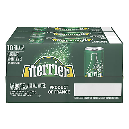 Perrier✕2 Perrier Sparkling Natural Mineral Water 8.45 Oz Case of 30