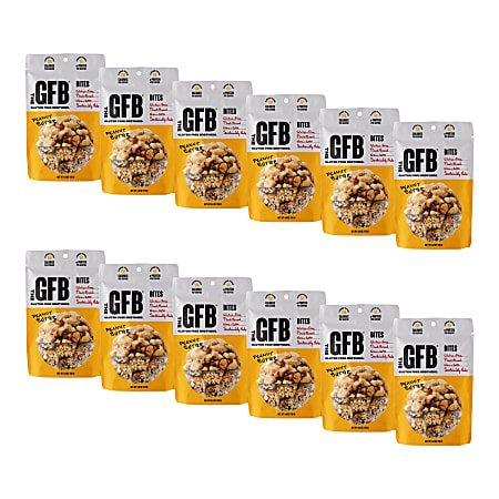 GFB The Gluten Free Bar PEANUT BUTTER BITES  12 4Z