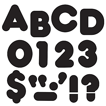 TREND Ready Letters®, 4", Casual Letters/Numbers, Pack Of 72