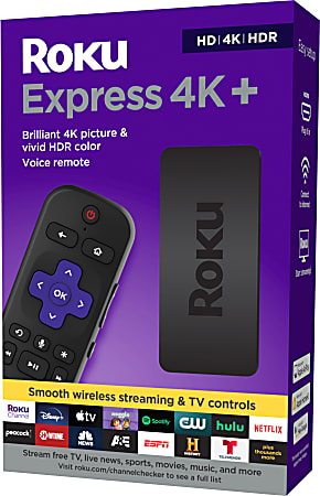 Roku Express 4K+ Media Streaming Device, 3941R