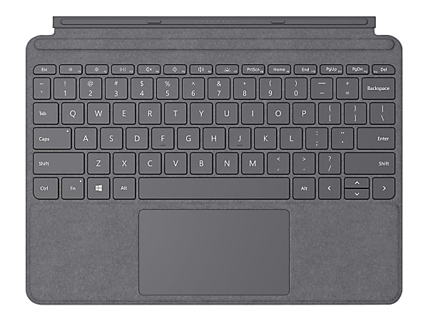 Microsoft Type Cover Keyboard/Cover Case Microsoft Surface Go 2, Surface Go Tablet - Platinum - Stain Resistant - Alcantara Body - 7.5" Height x 9.8" Width x 0.2" Depth