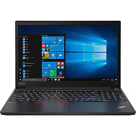 Lenovo ThinkPad E15 20RD005KUS 15.6" Notebook - 1920 x 1080 - Intel Core i7 i7-10510U Quad-core 1.80 GHz - 8 GB RAM - 256 GB SSD - Black - Windows 10 Pro - Intel UHD Graphics - 12.20 Hour Battery