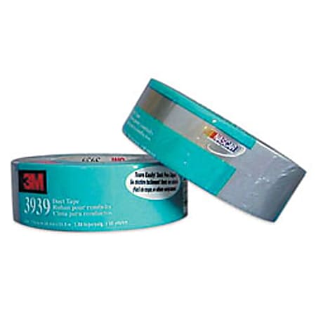 3M™ 3939 Duct Tape, 2" x 60 Yd., Silver, Case Of 24